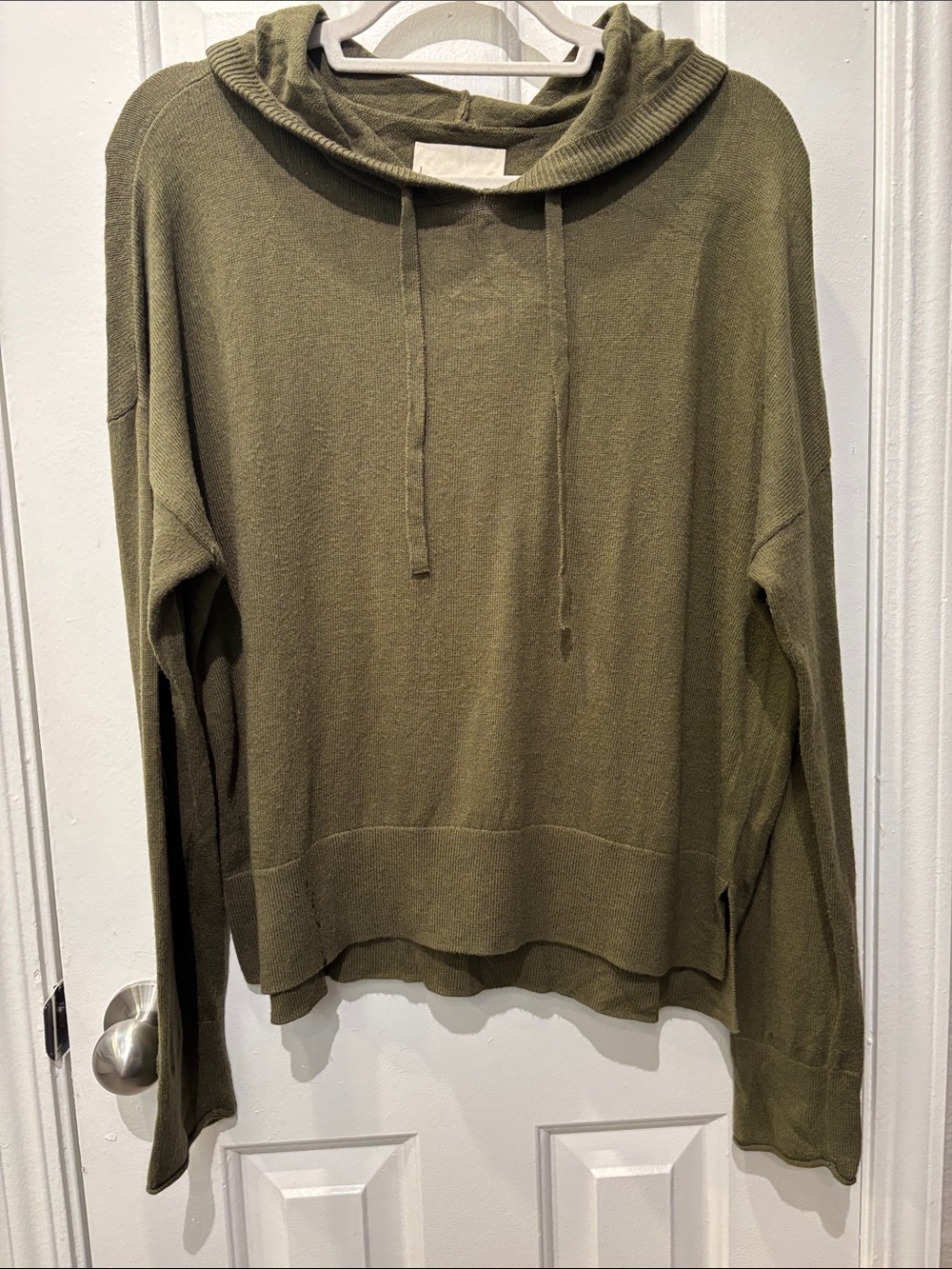 Lucky Brand Olive Green Lightweight Hoodie Sweater